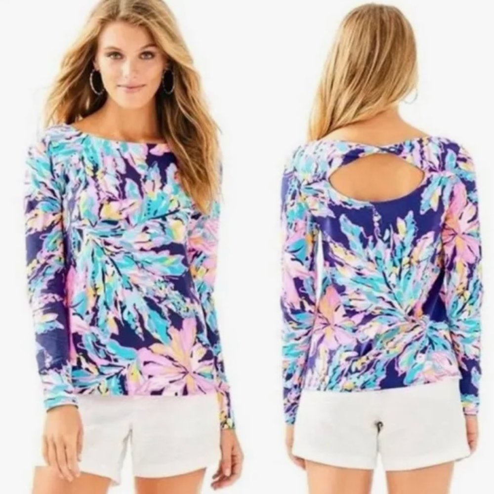 Lilly Pulitzer Tristan Long Sleeve Top “Al Fresco” Ladies Medium